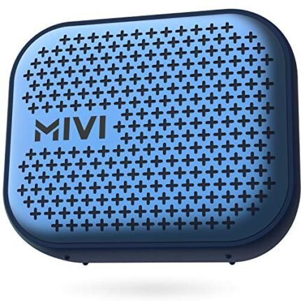 Mivi Roam 2 Bluetooth 5W Portable Speaker,24 Hours Playtime,Powerful Bass, Wireless Stereo Speaker with Studio Quality Sound,Waterproof, Bluetooth 5.0 and in-Built Mic with Voice Assistance-Blue