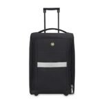 3G Cairo 55 Cms Polyester Black Cabin 2 Wheels Soft Suitcase