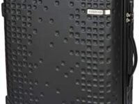 American Tourister Cruze 70 cms Medium Check-in Acrylonitrile Butadiene Styrene (ABS) Hard Sidded 4 Spinner Wheels Luggage/Suitcase/Trolley Bag (Black)