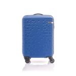 American Tourister Cruze 80 Cms Large Check-In Acrylonitrile Butadiene Styrene (Abs) Hard Sided 4 Spinner Wheels Luggage/Speed_Wheel Suitcase/Trolley Bag (Blue), 54.4 Centimeters