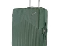American Tourister Georgia 69 cms Medium Check-in Polycarbonate Hard-Sided 4 Spinner Wheels Luggage/Suitcase/Trolley Bag (Forest Green)