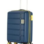 American Tourister Kamiliant Harrier Zing 56 cms Small Cabin (PP) Hard Sided 8 Wheels Spinner Luggage/Suitcase/Trolley Bag (Navy) (Double Wheel)