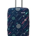 BIGWING Polyester Fabric Geometric Print (28' Inch) Large Size Protective Hard Luggage Trolley Bag Cover (Fits Only On Fiber/Plastic Trolley Bag)