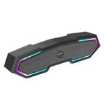 Blaupunkt Newly Launched SBA15 Gaming 16W Bluetooth Soundbar with 1200 mAh Battery I Gaming RGB Lights I TurboVolt Charging I AUX, Bluetooth, USB & TWS I BT Speaker for TV, Mobile, PC, Laptops(Black)