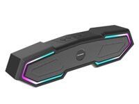 Blaupunkt Newly Launched SBA15 Gaming 16W Bluetooth Soundbar with 1200 mAh Battery I Gaming RGB Lights I TurboVolt Charging I AUX, Bluetooth, USB & TWS I BT Speaker for TV, Mobile, PC, Laptops(Black)