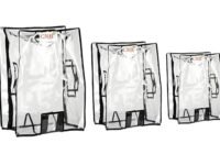 CNB Transparent Protective Zipper PVC Dust Proof and Waterproof Cover for Hard/Plastic Body Luggage/Suitcase Trolley Bags (Pack of 3 (22",26",30))