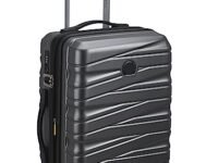 Delsey Paris Tiphanie 66 cms Medium Check-in Polycarbonate Hard-Sided 4 Double Wheels Suitcase/Luggage/Trolley Bag for Travel with TSA Lock (Graphite)