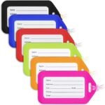 HOLLIO Luggage Tags, Smart Tags for Travel suitcases, School Bags for Easily Identification of Bags Name Tags for Kids Travel Accessories (12 Pack)