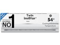 Haier 1.25 Ton 3 Star Twin Inverter Split AC (Copper, 5 in 1 Convertible, Anti Bacterial Filter, Cools at 54°C Temp, Long Air Throw - HSU15V-TMS3BE-INV,White,2024 Model)