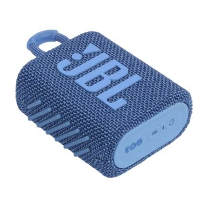 JBL Go 3 ECO, Wireless Ultra Portable Bluetooth Speaker, Pro Sound, Waterproof, Type C (Without Mic, Blue)