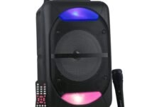 Krisons Beatz with FM,USB,Aux and Bluetooth with Free Wired Mic 30W Bluetooth Trolley Speaker