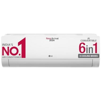 LG 1.5 Ton 4 Star DUAL Inverter Split AC (Copper, AI Convertible 6-in-1 Cooling, 4 Way Swing, HD Filter with Anti-Virus Protection, 2024 Model, TS-Q19JNYE, White)
