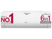 LG 2.0 Ton 3 Star DUAL Inverter Split AC (Copper, AI Convertible 6-in-1 Cooling, 4 Way Swing, HD Filter with Anti-Virus Protection, 2024 Model, TS-Q24ENXE, White)