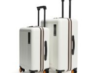 MOKOBARA The Transit Set of The Cabin & The Medium Polycarbonate Hardsided Luggage | 8 Wheel Trolley Bag Travel Suitcase (Still Loading Brownray (Limited Edition)