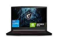 MSI GF63 Thin, Intel Core i5-11260H, 40CM FHD 144Hz Gaming Laptop (8GB/512GB NVMe SSD/Windows 11 Home/Nvidia GeForce GTX 1650, GDDR6 4GB/Black/1.8Kg), 11SC-1477IN