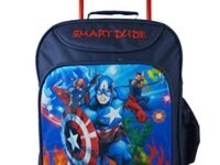 QT Sizzling Polyester Soft 8 inch luggage(QTHB51_Blue)