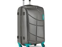 Safari Crypto 77 Cms Large Check-in Polycarbonate Hard Sided 4 Wheels Smooth Wheels Luggage/Suitcase/Trolley Bag- Gunmetal Grey