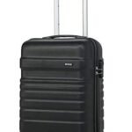 Verage V-Lite Tokyo 56 cms Black Hard Sided Cabin-in Size Luggage Trolley Bag for Travel Suitcase with 8 Spinner Wheels for Men and Women