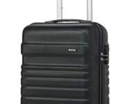 Verage V-Lite Tokyo 56 cms Black Hard Sided Cabin-in Size Luggage Trolley Bag for Travel Suitcase with 8 Spinner Wheels for Men and Women