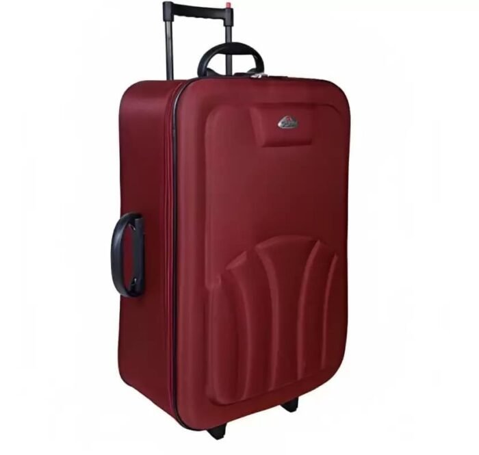 YEXXI Trolley Bag Suitcase for Travel Polyester 24 inch Softsided Cabin & Check-in Luggage Bag Suitcase for Men & Women (RED)