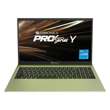 ZEBRONICS Laptop PRO Series Y NBC 2S, Intel Core 11th Gen i5 Processor (16GB RAM | 512GB SSD), 15.6-Inch (39.6 CM) IPS Display, (Ultra Slim | 38.5 Wh Large Battery | Windows 11 | Sage Green | 1.65 Kg)