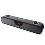 pTron Fusion Concert 24W Bluetooth 5.3 Speaker, Powerful Sound, RGB Lights, Soundbar for Phone/TV/Laptop/Tablets/Projectors, FM Radio/Aux/TF Card/USB Playback & TWS Function (Matt Black)