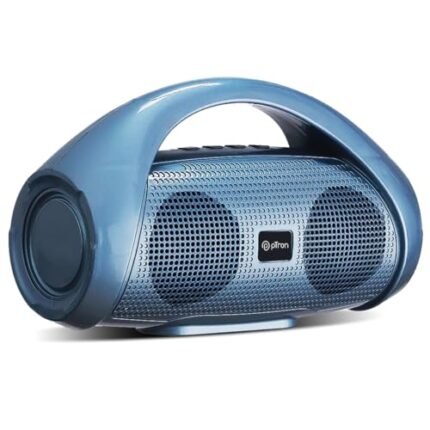 pTron Newly Launched Fusion Go 10W Portable Bluetooth Speaker with 6Hrs Playtime, Immersive Sound, Auto-TWS Function, Supports BT/USB/SD Card/AUX Playback & Lightweight (Blue)