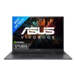 ASUS Creator Series Vivobook 16X (2023), Intel Core i5-12450H 12th Gen, 16" (40.64 cm) FHD+, Laptop (8GB/512GB/4GB RTX 2050/Win11/Office 2021/FP/Black/1.8 kg), K3605ZF-MBN523WS