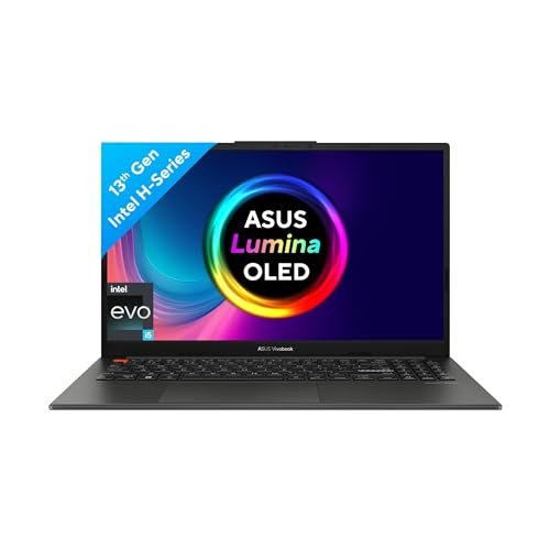 ASUS Vivobook S 15 OLED (2023), Intel Core EVO i5-13500H 13th Gen, 15.6" (39.62 cm) 2.8K 120Hz OLED, Thin & Light Laptop (16GB/512GB SSD/Iris Xe/Win 11/Office 2021/75WHr/Blue/1.7 kg) S5504VA-MA541WS