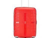 Aristocrat Nexon Strolly 67 Cm 360° | Trolley Bag, Suitcase for Travel, 4 Wheel Luggage for Men and Women, Polypropylene Hard Side Cabin and Check in Bag (Fiery Red, Medium)