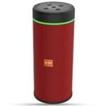Aroma® Studio 34 Energy 10W Bluetooth Speaker Hi-fi Stereo Sound Surround Upto108 Hours Playback, Best for Mobile, Laptop/PC, Ipad, Media Players with Multi Modes Aux/TF Card/USB Drive (Red)
