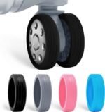 Hiyan Travel Suitcases Wheel Cover | Silicone Luggage Spinner Wheel Protector Cover | Wheel Cover for Office Chair Caster | Trolley Bag Suitcase (Pack of 2set/ 16Pcs/ Multi Color)
