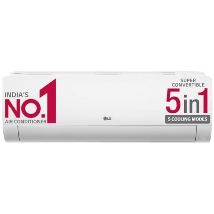 LG 1.5 Ton 4 Star DUAL Inverter Split AC (Copper, Super Convertible 5-in-1 Cooling, HD Filter with Anti-Virus Protection, 2022 Model, PS-Q18KNYE, White)