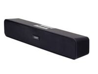 RD SP-12 Smart Wireless Soundbar, Bluetooth v5.0 Connectivity, 15 Watts 2.0 Stereo Sound Treble Extra Bass Speaker, Supports TF/SD Card/USB, and AUX, 6 Hours Playback Time, IPX4 Waterproof, Ash Color