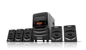 (Refurbished) PHILIPS SPA5128B 40 Watt 5.1 Channel Wireless Bluetooth Multimedia Speaker (Black)