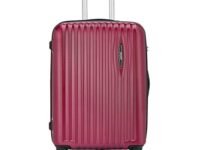 Safari Glimpse 79 Cms Large Check-in Trolley Bag Hard Case Polycarbonate 4 Wheels 360 Degree Wheeling System Luggage, Trolley Bags for Travel, Suitcase for Travel, Wine