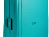 Samsonite S'Cure Polypropylene 81 cms Aqua Blue Hard sided Suitcase (10U (0) 11 704)