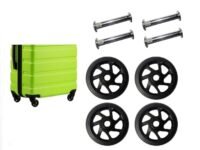 Tumery Luggage Wheels For All Branded Suitcase Only for Replacement and Repair Travel Trolley Bag Suitcases Rubber Wheels for Luggage Parts 4 CM (4 Pcs)