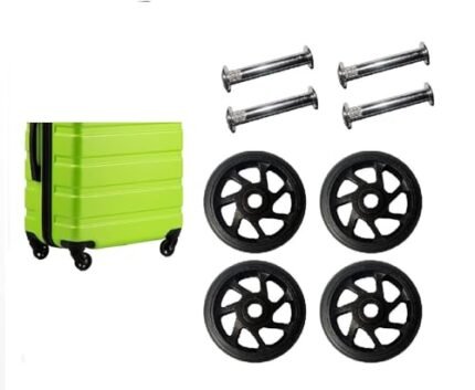 Tumery Luggage Wheels For All Branded Suitcase Only for Replacement and Repair Travel Trolley Bag Suitcases Rubber Wheels for Luggage Parts 4 CM (4 Pcs)