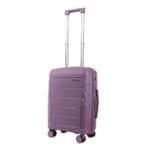 Verage V-Lite Orion 56 cms Purple Hard Sided Cabin Size Carry On Luggage Trolley Bag for Travel, Suitcase with 8 Spinner Wheels for Men and Women