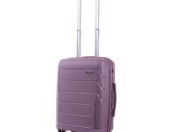 Verage V-Lite Orion 56 cms Purple Hard Sided Cabin Size Carry On Luggage Trolley Bag for Travel, Suitcase with 8 Spinner Wheels for Men and Women