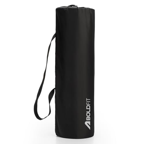 Boldfit Yoga Mat Cover Bag-Durable, Lightweight & Stylish with Zippered Closure and Adjustable Strap (Fits Mats Up to 10mm Thick)