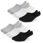 Fitness Mantra® 6 Pairs Premium Loafer/No Show Anti Slip Free Size Cotton Socks for Men's and Women's