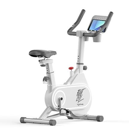 Lifelong Fit Pro Spin Fitness Bike with 7Kg Flywheel, Adjustable Resistance & Heart Rate Sensor for Fitness at Home Workouts | Max Weight Capacity: 120 kg (LLSBB49, White)