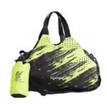 Lifelong Gym Bag for Men and Women | Sports Foldable Bag | Workout, Fitness, Exercise | Compact, Lightweight, Detachable Shoulder Strap | Ideal for Gym, Travel, and Daily Use (Fluorescent Green)