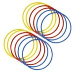 MRT SPORTS Agility and Speed Training Flat Fitness Gymnastic Ring (18 inch, Set of 6 Piece)