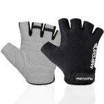 Mayor Shield Gym Gloves (Free Size) Weightlifting Gloves for Men and Women Cycling Gloves Sports Gloves(Grey/Black)