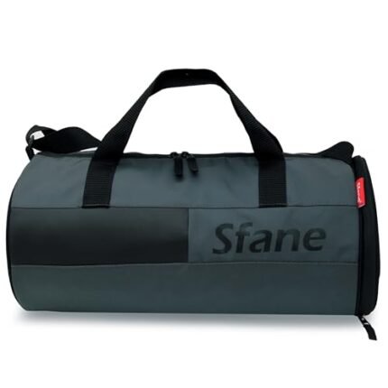Sfane Polyester 23cms Duffle/Shoulder/Gym Bag for Men & Women with Separate Shoe Compartment (Grey)