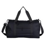 TS WITH TECHSUN Large Travel Gym Duffle Bag for Men Women – 47cm Water-Resistant Sports Bag with Shoe Compartment, Adjustable Strap, Multiple Pockets for Workout, Fitness, Travel, Weekend (Black)